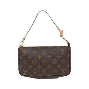 LOUIS VUITTON Authentic Brown Monogram Pochette Pouch